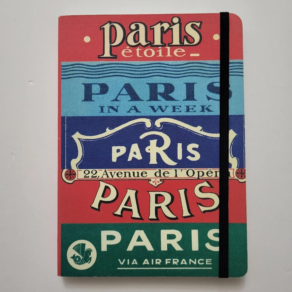 Cavallini Papers & Co. Colorful Paris Themed Pocket Notebook - Picture 1 of 3